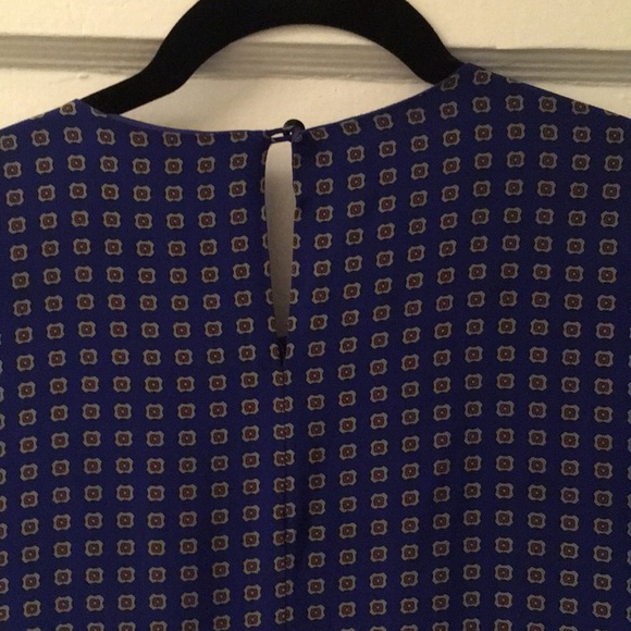 Madewell blue silk Ascot Grid dress XS - Picture 6 of 7